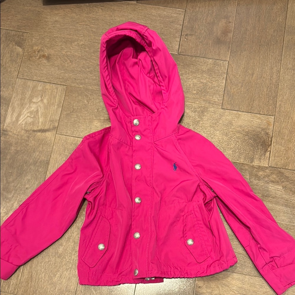 Kids Pink Hooded Jacket